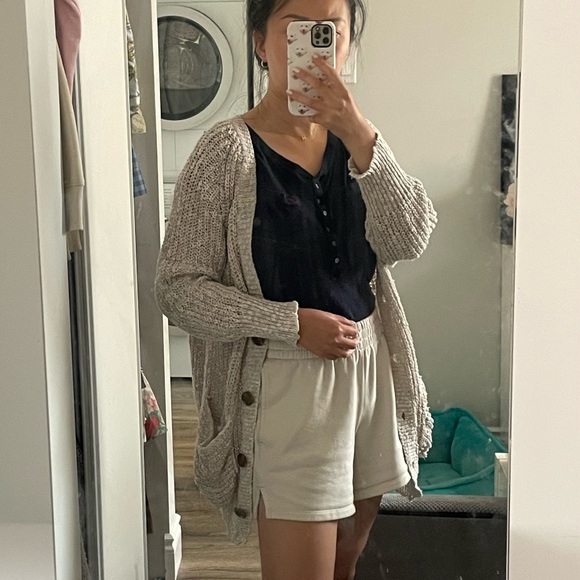 Beige Knit Cardigan - one size - Picture 6 of 7